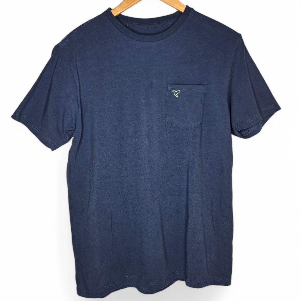 BirdDogs Blue Tee Shirt Men's Chest Pocket Everyday Casual Athleisure Lounge L